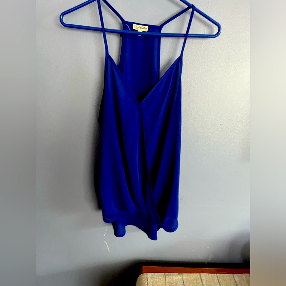 LillyWhite Medium Racer Back Tank Royal Blue